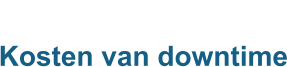 Kosten van downtime